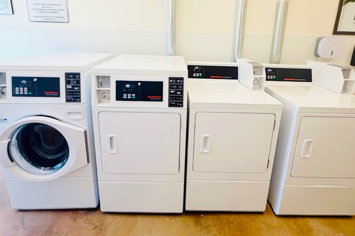 On-site laundry facilities at Auburn RV Resort